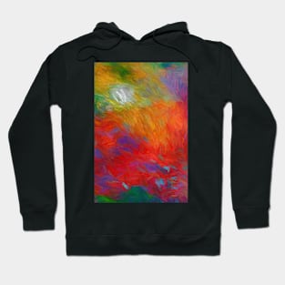 Flame abstract art by Ann Powell Hoodie